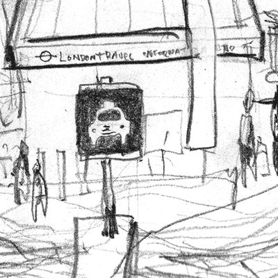 Euston station experiment: a study in motion